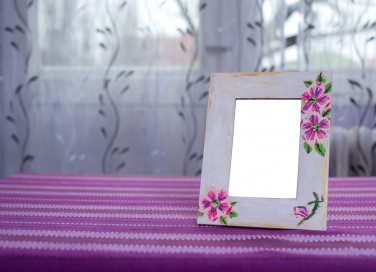 come fare cornice decoupage, cornice decoupage