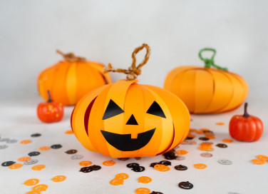 zucca carta fai da te tridimensionale, zucca carta fai da te