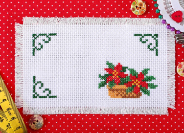 stella di natale a punto croce, natale punto croce