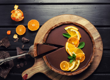 come decorare crostata arance, crostata arancia