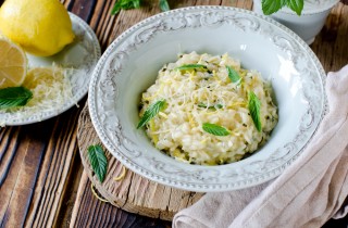 Risotto al limone olio e menta