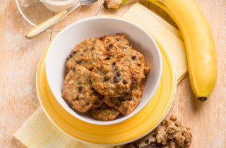 Biscotti vegan con gocce di cioccolato