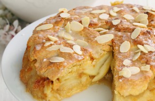 Torta di mele senza latte e senza uova