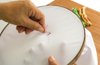 Punto erba, il ricamo spiegato passo passo