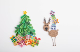 Quilling di Natale da fare con i bambini