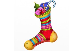 Calza Befana particolare in cartoncino e fai da te