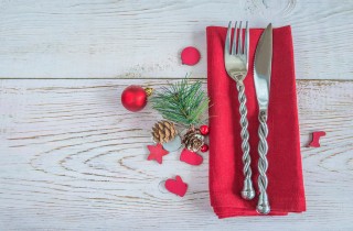 Portatovaglioli natalizi fai da te con il feltro