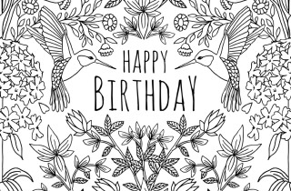 Biglietti di compleanno da colorare: 5 design belli e originali