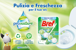 Bref ProNature: pulizia e freschezza per il tuo WC, con un basso impatto ambientale