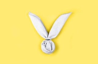 Come fare il coniglio pasquale con un quadrato di stoffa in 10 passaggi