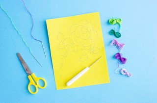 Biglietti per la festa della mamma ricamati: idea last minute