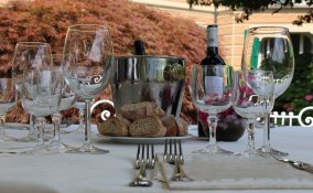 festeggiamento nozze ricevimento invitati sposi testimoni villa