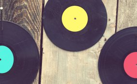 vinile riciclo parete 