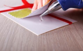 decoupage portaoggetti fatto a mano angelo bianco anticato