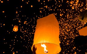 lanterne carta fiamma