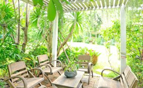 pulizia giardino terrazzo spazi esterni polvere foglie 