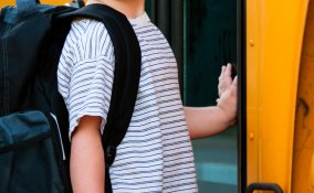 primo, giorno, scuola, atteggiamento, inizio