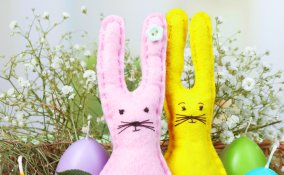 coniglietti segnaposto decorazione tavola