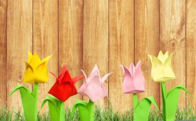 fiori di carta origami semplici tutorial
