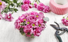 festa mamma, centrotavola, piante fiori