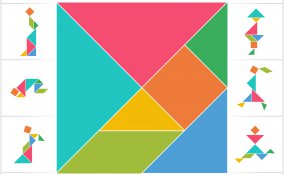 giochi estivi bambini, tangram gioco