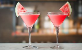 martini, cocktail, anguria