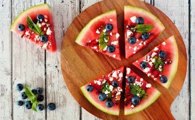 pizza, anguria, ricette