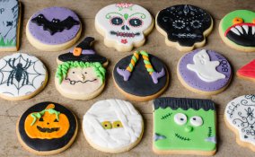 halloween biscotti, biscotti pasta zucchero