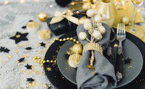 Natale, decorare tavola, decorazioni raffinate