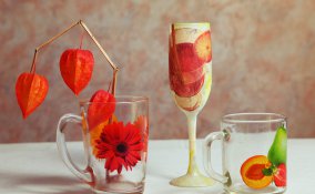come decorare bicchieri di vetro, decoupage vetro