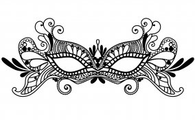 maschere di carnevale fai da te, maschere colla a caldo