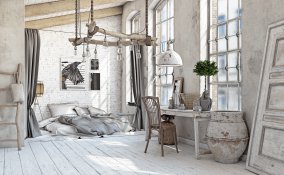 Come arredare una mansarda in stile shabby chic