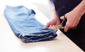 come accorciare jeans, accorciare pantaloni