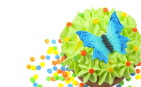 farfalle pasta di zucchero, farfalle cake design