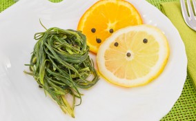 agretti, limone, contorno