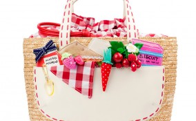 personalizzare borsa di paglia, come decorare borsa di paglia