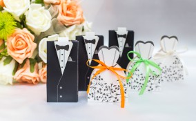 scatoline portaconfetti fai da te, scatoline matrimonio fai da te