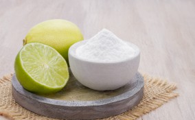 maschera viso, bicarbonato sodio, limone