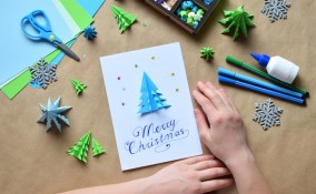 biglietti natale fatti in casa