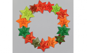 ghirlanda natale origami