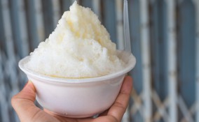 sorbetto di neve, sorbetto con neve, gelato neve, granita neve
