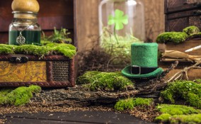 arredamento, festa San Patrizio, verde