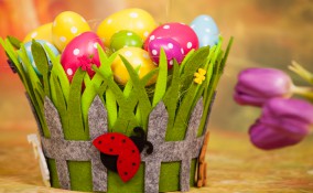 cestino pasquale fai da te, lavoretti pasqua