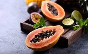papaya, pulizia, taglio
