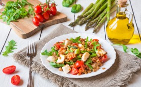 insalata di farro, ricetta estiva, verdure