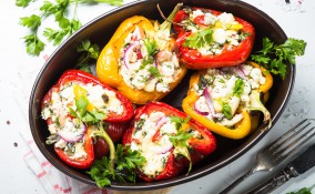 peperoni ripieni vegetariani, come si fanno, ripieno