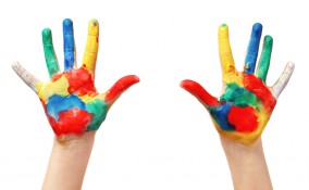 dipingere con mani
