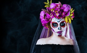 calavera catrina makeup, calavera catrina costume fai da te