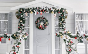 fuori porta natalizio fai da te, fuori porta natalizi particolari, fuori porta natale, fuori porta fai da te