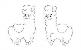 lama da colorare, disegni lama da colorare, disegni lama